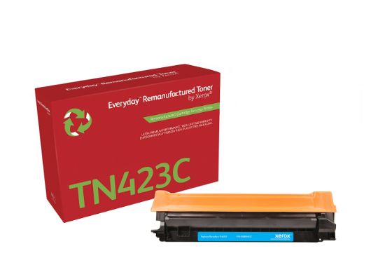 Image de Toner remanufacturé Cyan Everyday™ de Xerox compatible avec Brother TN423C, Grande capacité (006R04522)