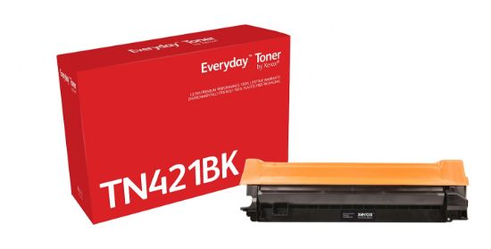 Image de Toner Noir Everyday™ de Xerox compatible avec Brother TN-421BK, Capacité standard (006R04755)