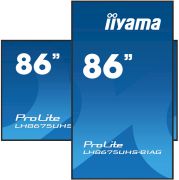 Image de iiyama Écran d'affichage dynamique Écran plat de signalisation numérique 2,17 m (85.6") LCD Wifi 500 cd/m² 4K Ultra HD Noir Intégré dans le processeur Android 11 24/7 (LH8675UHS-B1AG)