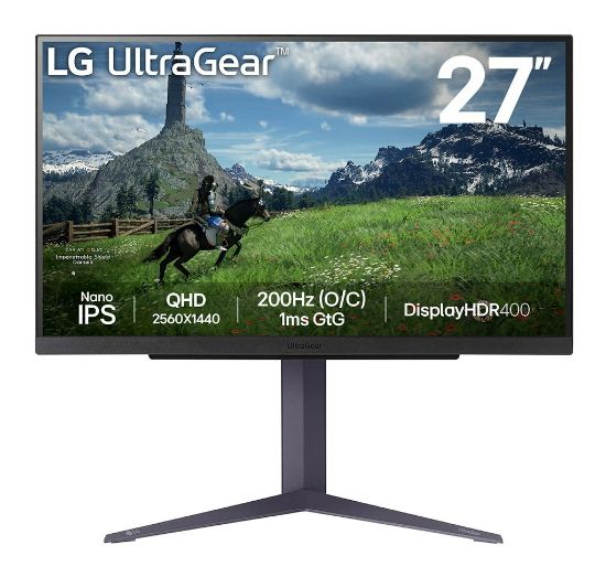 Image de LG 27GS85Q-B écran plat de PC 68,6 cm (27") 2560 x 1440 pixels Quad HD LCD Noir (27GS85Q-B.AEU)