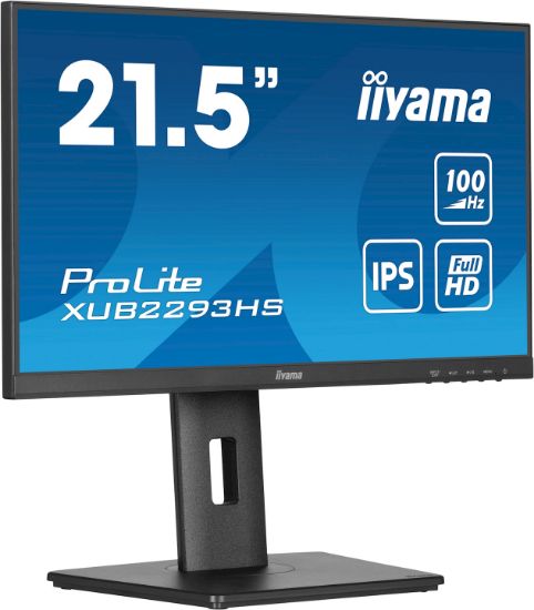 Image de iiyama ProLite écran plat de PC 54,6 cm (21.5") 1920 x 1080 pixels Full HD LED Noir (XUB2293HS-B6)