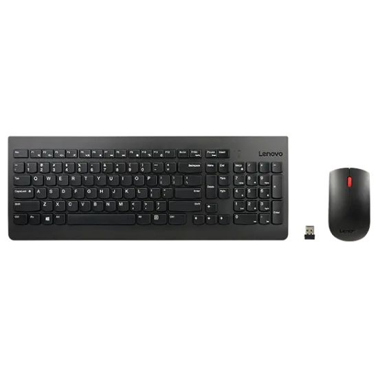Image de Lenovo clavier Souris incluse Universel RF sans fil Suisse Noir (4X31N50741)