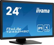 Image de iiyama ProLite écran plat de PC 60,5 cm (23.8") 1920 x 1080 pixels Full HD LED Écran tactile Noir (T2452MSC-B1AG)