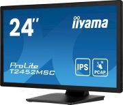 Image de iiyama ProLite écran plat de PC 60,5 cm (23.8") 1920 x 1080 pixels Full HD LED Écran tactile Noir (T2452MSC-B1AG)