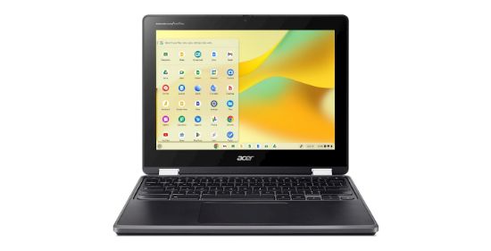 Image de Acer Chromebook Spin 512 R856TN-TCO-C814 Intel® N N100 30,5 cm (12") Écran tactile HD+ 4 Go LPDDR5-SDRAM 32 Go eMMC Wi-Fi 6E (802.11ax) ChromeOS Noir (NX.KE5EH.005)