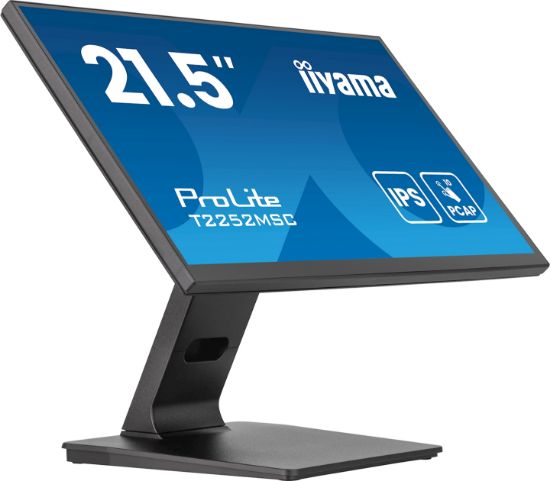 Image de iiyama ProLite écran plat de PC 54,6 cm (21.5") 1920 x 1080 pixels Full HD LCD Écran tactile Noir (T2252MSC-B2AG)