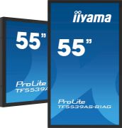 Image de iiyama Écran d'affichage dynamique En forme de kiosk 138,7 cm (54.6") LED 435 cd/m² 4K Ultra HD Noir Écran tactile Intégré dans le processeur Android 11 24/7 (TF5539AS-B1AG)