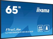 Image de iiyama Écran d'affichage dynamique Carte A numérique 163,8 cm (64.5") LED Wifi 500 cd/m² 4K Ultra HD Noir Intégré dans le processeur Android 11 24/7 (LH6560UHS-B2AG)