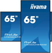 Image de iiyama Écran d'affichage dynamique Carte A numérique 163,8 cm (64.5") LED Wifi 500 cd/m² 4K Ultra HD Noir Intégré dans le processeur Android 11 24/7 (LH6560UHS-B2AG)