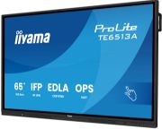 Image de iiyama Écran d'affichage dynamique Écran plat interactif 163,8 cm (64.5") Wifi 500 cd/m² 4K Ultra HD Noir Écran tactile Intégré dans le processeur Android 18/7 (TE6513A-B1AG)