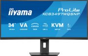 Image de iiyama ProLite écran plat de PC 86,4 cm (34") 3440 x 1440 pixels UltraWide Quad HD LED Noir (XCB3497WQSNP-B1)