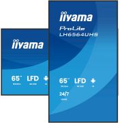Image de iiyama Écran d'affichage dynamique Écran plat de signalisation numérique 165,1 cm (65") Wifi 500 cd/m² 4K Ultra HD Noir Intégré dans le processeur Android 24/7 (LH6564UHS-B1AG)