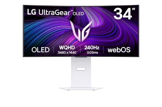 Image de LG 34GX90SA-W écran plat de PC 86,4 cm (34") 3440 x 1440 pixels Wide Quad HD OLED Blanc (34GX90SA-W.AEU)