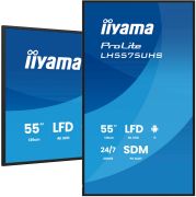 Image de iiyama Écran d'affichage dynamique Écran plat de signalisation numérique 138,7 cm (54.6") LCD Wifi 500 cd/m² 4K Ultra HD Noir Intégré dans le processeur Android 11 24/7 (LH5575UHS-B2AG)