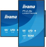 Image de iiyama Écran d'affichage dynamique Écran plat de signalisation numérique 138,7 cm (54.6") LCD Wifi 500 cd/m² 4K Ultra HD Noir Intégré dans le processeur Android 11 24/7 (LH5575UHS-B2AG)