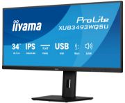 Image de iiyama ProLite écran plat de PC 86,4 cm (34") 3440 x 1440 pixels UltraWide Quad HD LED Noir (XUB3493WQSU-B6)