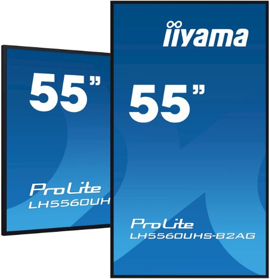 Image de iiyama Écran d'affichage dynamique Carte A numérique 138,7 cm (54.6") LED Wifi 500 cd/m² 4K Ultra HD Noir Intégré dans le processeur Android 11 24/7 (LH5560UHS-B2AG)