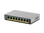 Image de NETGEAR GS108EPP Non-géré Gigabit Ethernet (10/100/1000) Connexion Ethernet, supportant l'alimentation via ce port (PoE) Montage sur le bureau ou sur le mur Gris (GS108EPP-100EUS)
