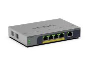 Image de NETGEAR GS105EPP Non-géré Gigabit Ethernet (10/100/1000) Connexion Ethernet, supportant l'alimentation via ce port (PoE) Montage sur le bureau ou sur le mur Gris (GS105EPP-100EUS)