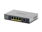 Image de NETGEAR GS105EPP Non-géré Gigabit Ethernet (10/100/1000) Connexion Ethernet, supportant l'alimentation via ce port (PoE) Montage sur le bureau ou sur le mur Gris (GS105EPP-100EUS)