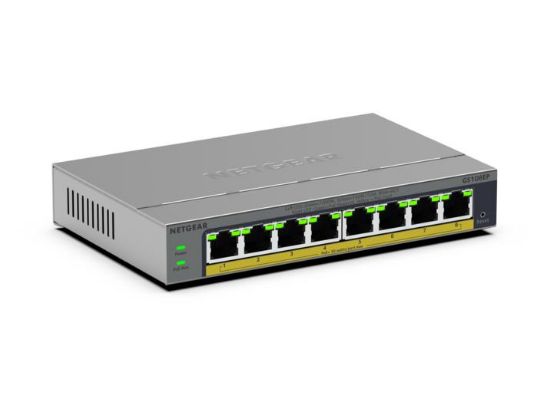 Image de NETGEAR GS108EP Géré L2/L3 Gigabit Ethernet (10/100/1000) Gris (GS108EP-100EUS)