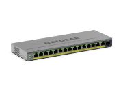 Image de NETGEAR GS116EP Géré L2/L3 Gigabit Ethernet (10/100/1000) Connexion Ethernet, supportant l'alimentation via ce port (PoE) Gris (GS116EP-100EUS)