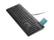 Image de Lenovo clavier maison/bureau USB Belge, Français Noir (4Y41R64694)