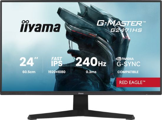 Image de iiyama G-MASTER écran plat de PC 60,5 cm (23.8") 1920 x 1080 pixels Full HD Noir (G2471HS-B1)