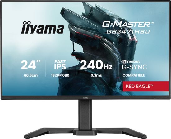 Image de iiyama G-MASTER écran plat de PC 60,5 cm (23.8") 1920 x 1080 pixels Full HD Noir (GB2471HSU-B1)