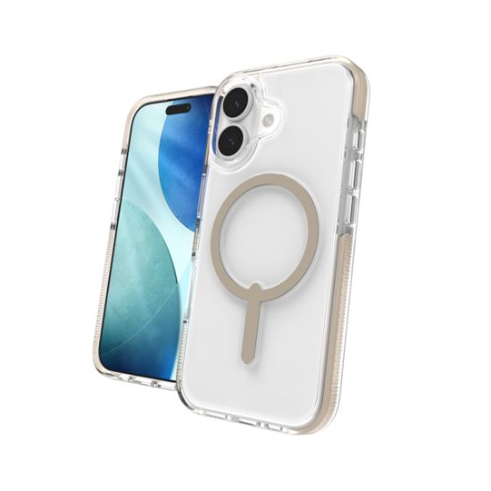 Image de ZAGG Santa Cruz Snap coque de protection pour téléphones portables 16 cm (6.3") Housse Titane, Transparent (702318936)