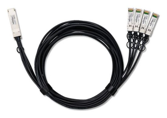 Image de Zyxel câble InfiniBand et à fibres optiques QSFP28 4x QSFP28 DAC Noir (DAC100F25-3M-ZZ0101F)