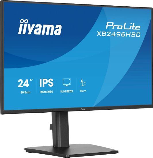 Image de iiyama ProLite écran plat de PC 60,5 cm (23.8") 1920 x 1080 pixels Full HD LED Noir (XB2496HSC-B1)