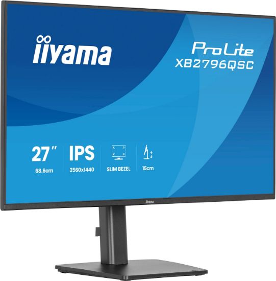 Image de iiyama ProLite écran plat de PC 68,6 cm (27") 2560 x 1440 pixels Quad HD LED Noir (XB2796QSC-B1)