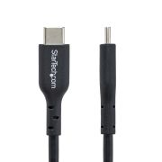 Image de StarTech.com Lot de 2 Câbles de Recharge USB-C de 2m, Câble USB C, Cordon d'Alimentation pour PC Portable USB 2.0 Type-C, Alimentation 60 W 3 A, Gaine TPE, Câble de Transfe ... (USB2CC2MNC2PK)