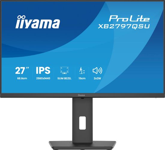 Image de iiyama ProLite écran plat de PC 68,6 cm (27") 2560 x 1440 pixels Quad HD LED Noir (XB2797QSU-B1)