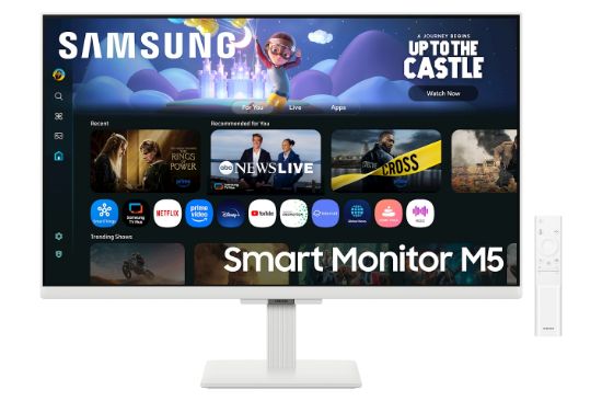 Image de Samsung M5 M50F écran plat de PC 68,6 cm (27") 1920 x 1080 pixels Full HD LCD Blanc (LS27FM501EUXEN)