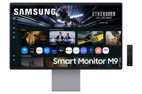 Image de Samsung M90SF écran plat de PC 81,3 cm (32") 3840 x 2160 pixels 4K Ultra HD OLED Argent (LS32FM902SUXEN)