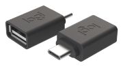 Image de Logitech USB C - USB A, 16.4 x 9.2 x 27.5 mm, 22 g Adaptateur de câble - Graphite (956-000005)
