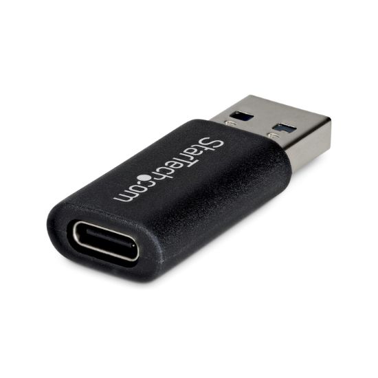 Image de StarTech.com Adaptateur USB-A vers USB-C, Convertisseur USB-A Mâle vers USB-C Femelle, USB 10Gbps, 5V 900mA, Adaptateur USB vers USB-C pour Chargeurs/Hubs USB-A (U32-AMCF-USBADAPTER)