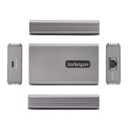 Image de StarTech.com Adaptateur USB4 vers Ethernet, 10GbE, Multi-Gigabit, Compatible Thunderbolt, Carte Réseau 10GBASE-T/5G/2,5G, Adaptateur Ethernet 10G, Câble USB4 de 0,5m, ... (USB4-10GBE-ETHERNET)