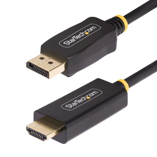 Image de StarTech.com Câble Adaptateur DisplayPort vers HDMI de 4m, 4K 60Hz avec HDR, DP vers HDMI 2.0b, Convertisseur Vidéo Actif, DisplayPort Desktop vers Moniteur HDMI (4M-DP-HDMI-4K60-HDR)