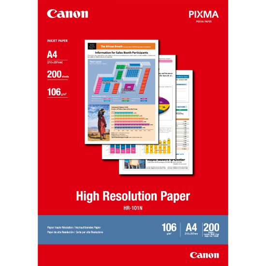 Image de Canon Papier haute résolution A4 HR-101N - 200 feuilles (1033A001)