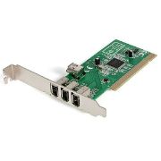 Image de StarTech.com Carte Adaptateur PCI vers 4 Ports FireWire400 1394a 6 Broches (PCI1394MP)