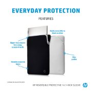 Image de HP Housse de protection réversible pour PC portable 14 noire/bleue (2F1X4AA)