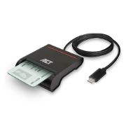 Image de ACT External USB-C Smartcard eID Card Reader, black Lecteur de carte à puce - Noir (AC6020)