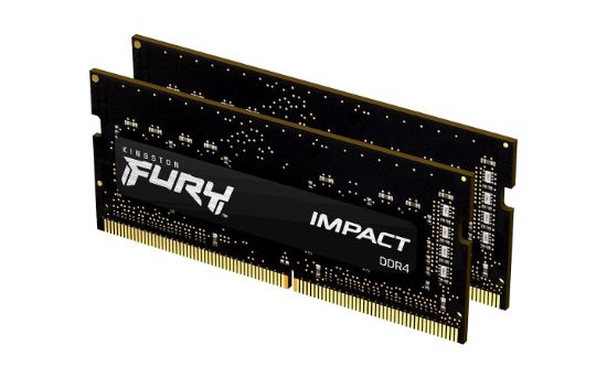Image de Kingston Technology FURY 16GB 3200MT/s DDR4 CL20 SODIMM (Kit of 2) Impact (KF432S20IBK2/16)
