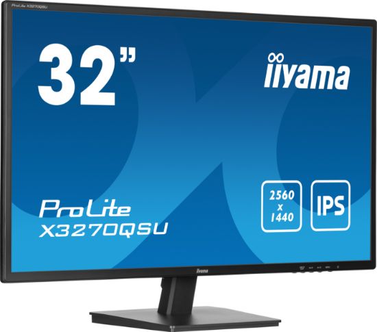 Image de iiyama ProLite écran plat de PC 80 cm (31.5") 2560 x 1440 pixels Wide Quad HD LED Noir (X3270QSU-B1)