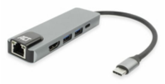 Image de ACT Station d'accueil USB-C 4K pour 1 moniteur HDMI, Ethernet, USB-A, PD pass-through (AC7091)