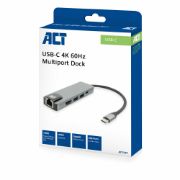 Image de ACT Station d'accueil USB-C 4K pour 1 moniteur HDMI, Ethernet, USB-A, PD pass-through (AC7091)