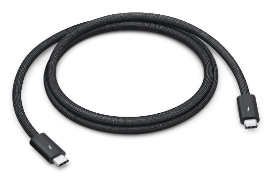 Image de Apple 1 m, Thunderbolt 5, USB-C - USB-C Câble Thunderbolt - Noir (MDW94ZM/A)